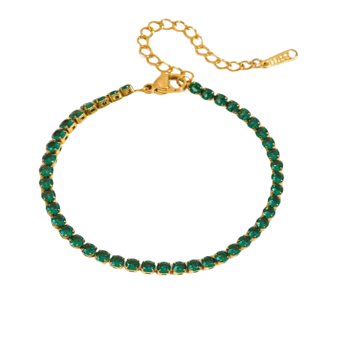 Tenis bracelet verde