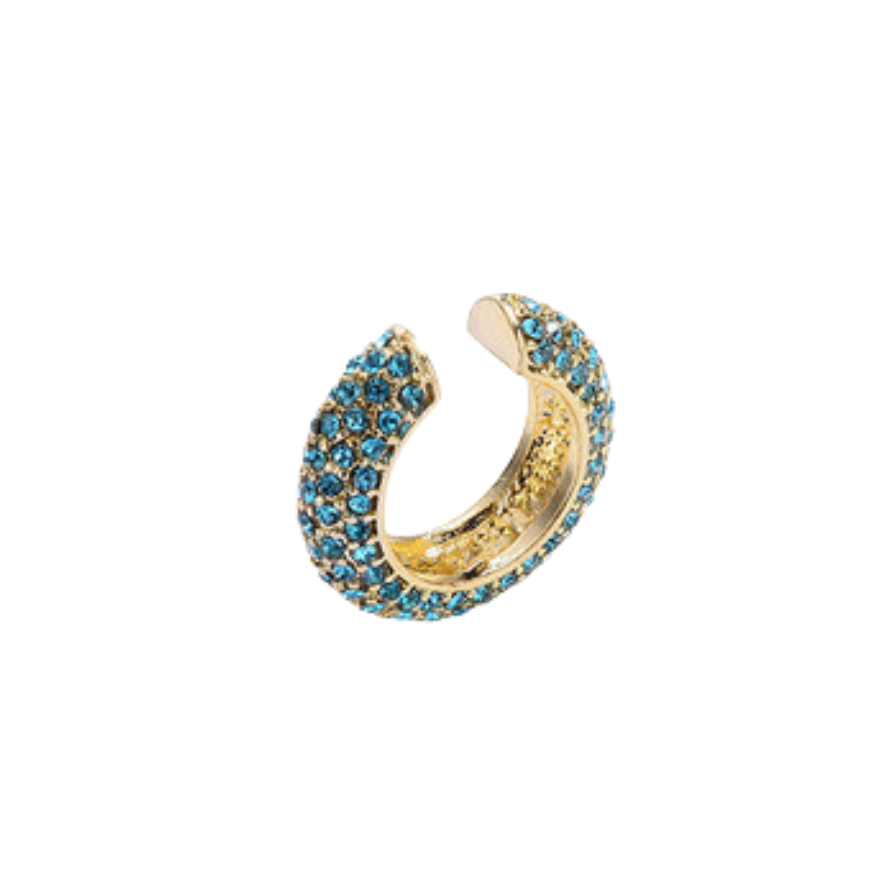 Ear cuff aqua