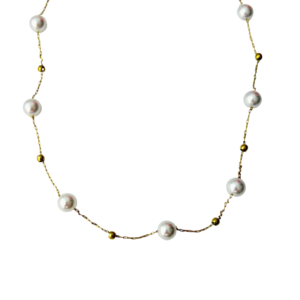 Collar perlas (Acero)