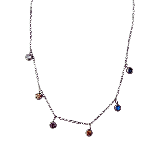 Collar piedras colores