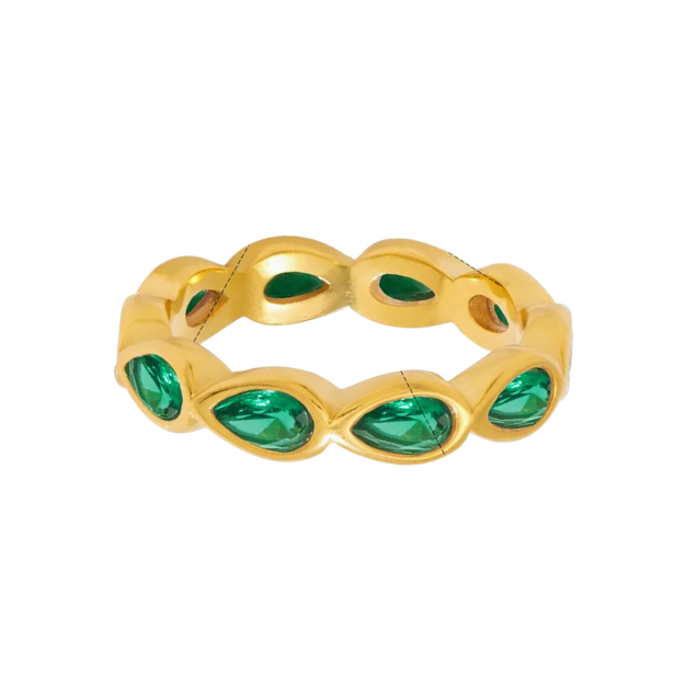 Anillo circonias