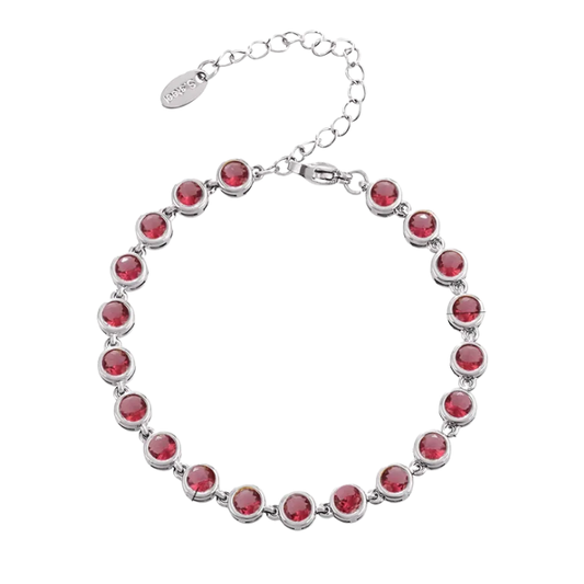 Tenis bracelet Rubí