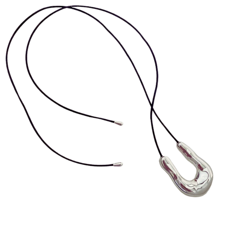 Collar cuero herradura