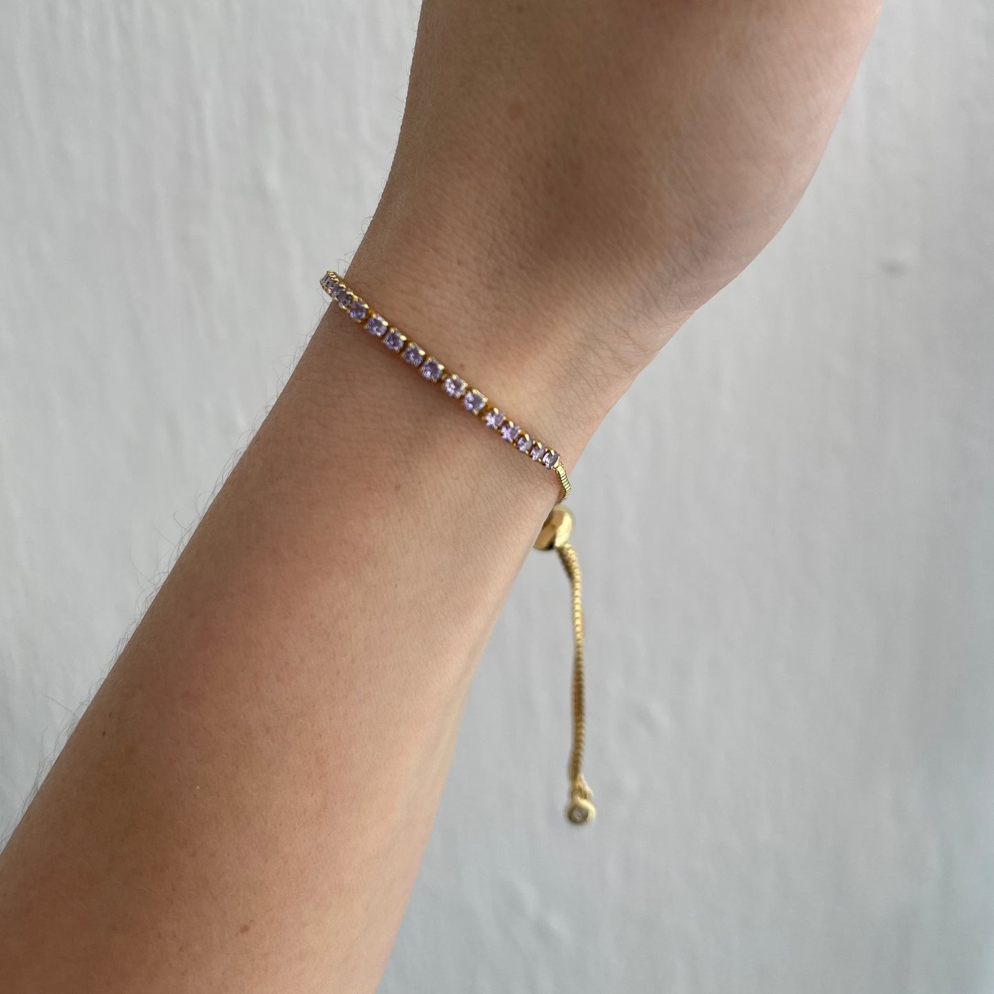 Pulsera ajustable lila