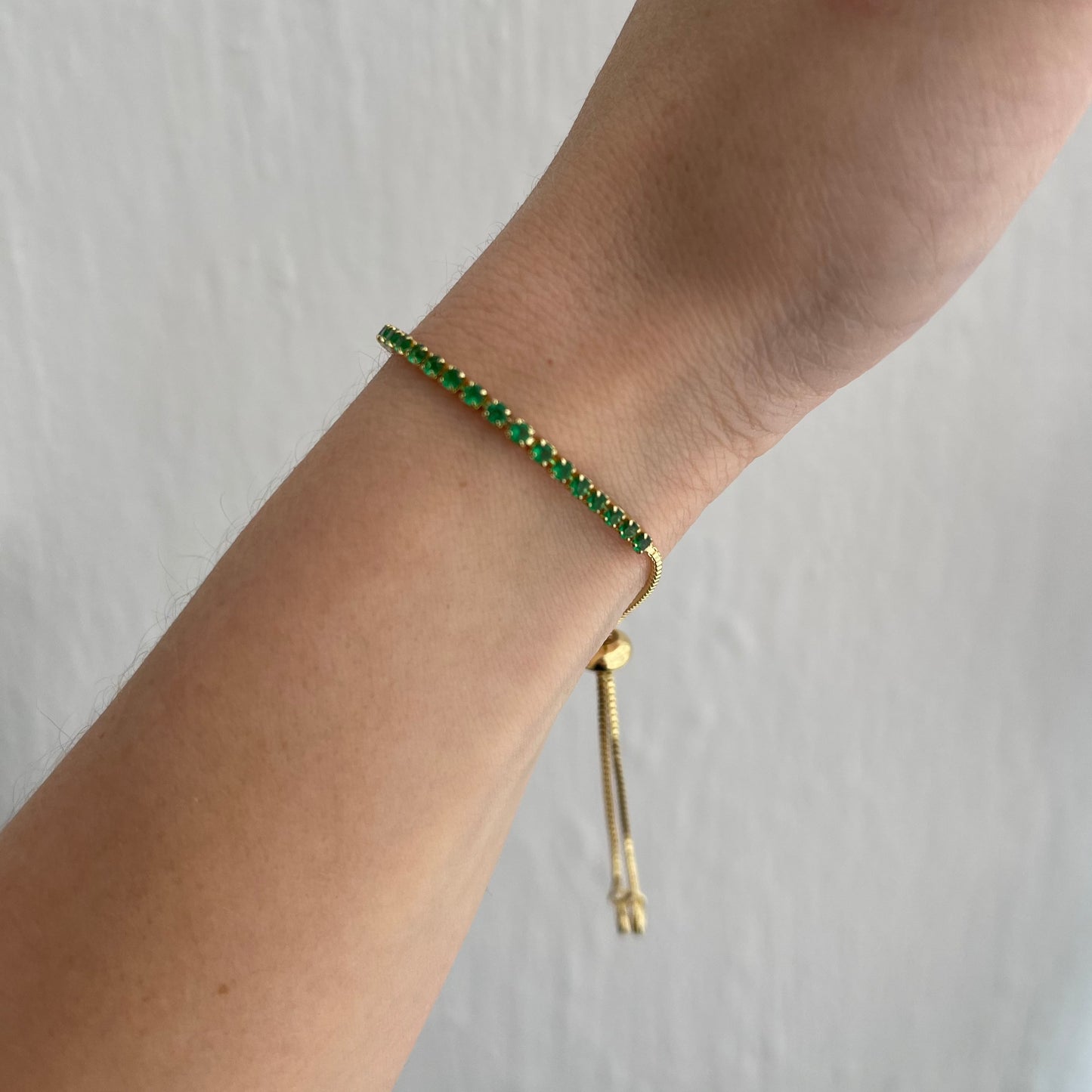 Pulsera ajustable verde